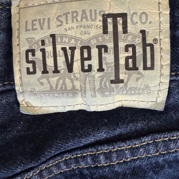 Levi’s SilverTab ’94 Baggy Jeans Women’s Size 27 Dark Wash Straight Leg Vintage - Picture 9 of 14
